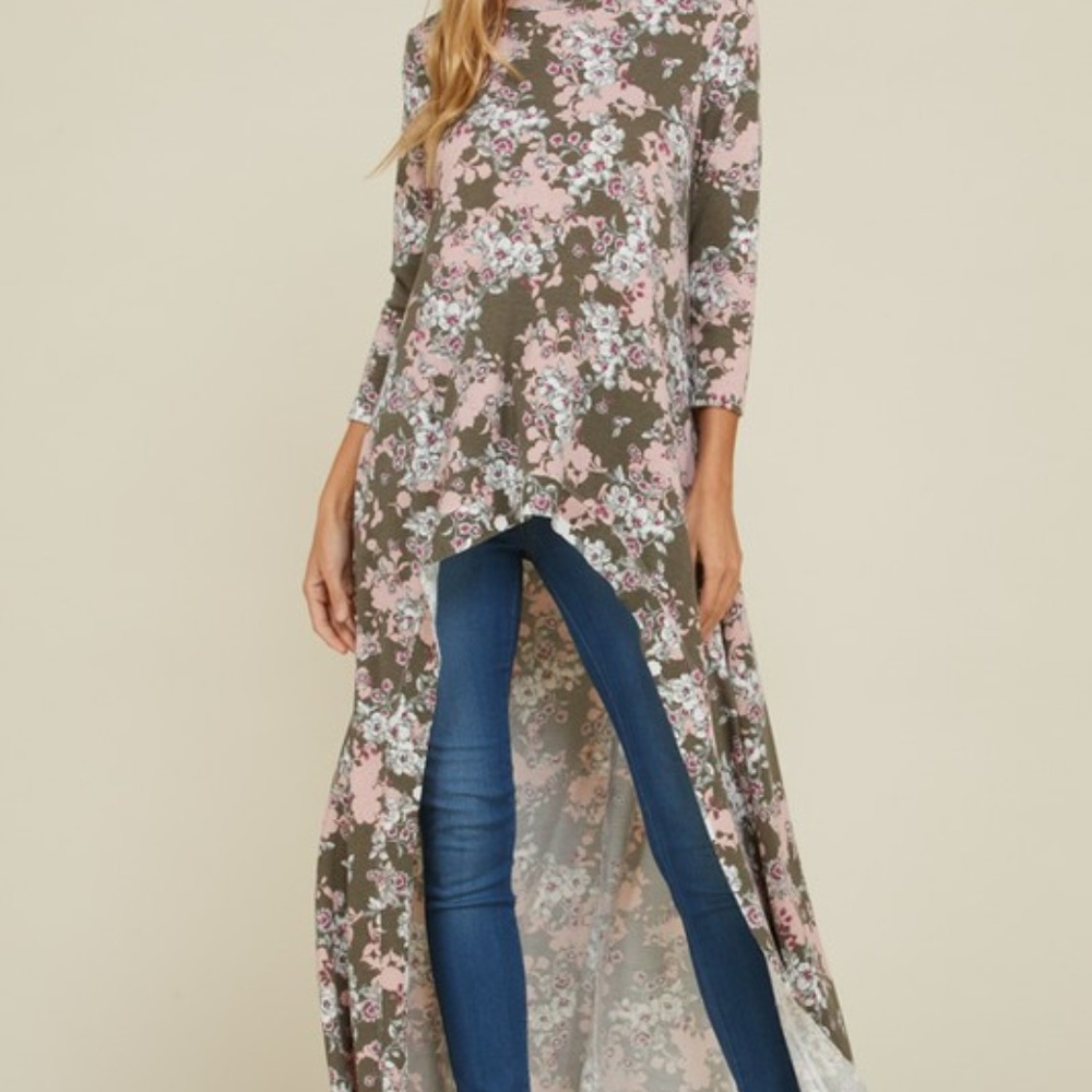 Olive High Lo Tunic